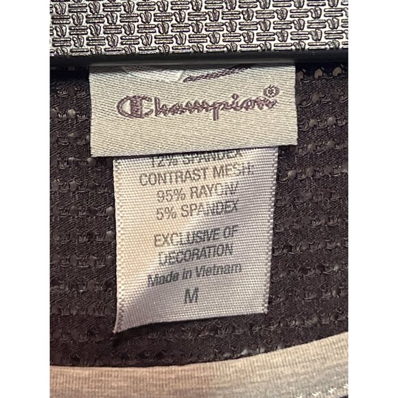 Champion Womens Mesh Panel Colorblock Top Size M - Picture 8 of 8